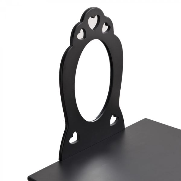 Coiffeuse design coeur - maquillage table de maquillage pépinière fille avec tabouret - VDD World