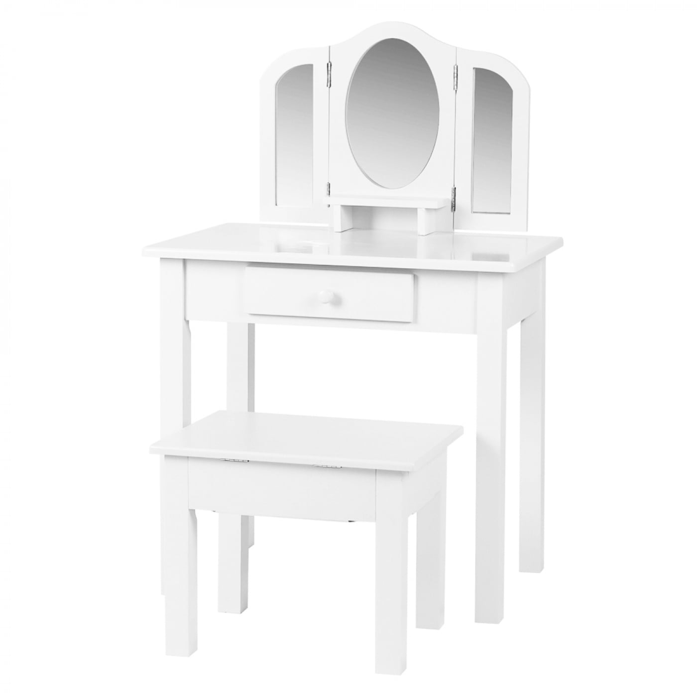 Coiffeuse maquillage maquillage fille table de maquillage chambre d'enfant avec miroirs et tabouret - VDD World Coiffeuse maquillage maquillage fille table de maquillage chambre d'enfant avec miroirs et tabouret - VDD World
