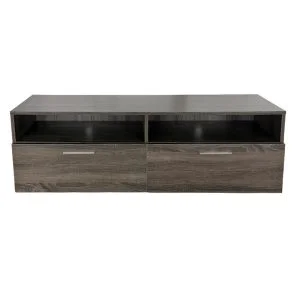 Meuble TV - buffet - largeur 120 cm - couleur gris marron
