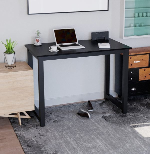 Table de bureau - table de cuisine - largeur 110 cm - noir - VDD World