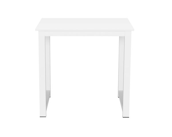 Table de cuisine - table bureau - 75 x 75 cm - blanc - VDD World