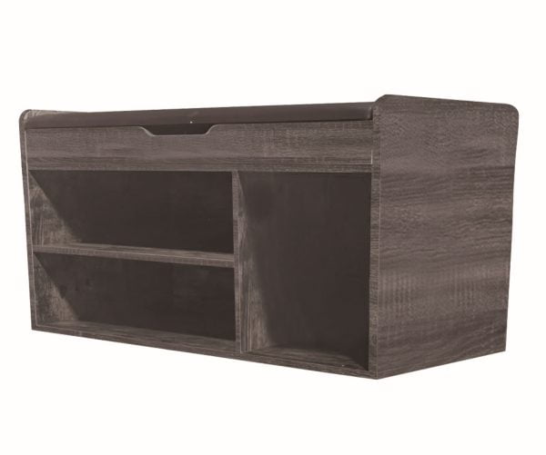 Banc d'entrée de l'armoire à chaussures - étagère à chaussures - avec coussin de siège - VDD World