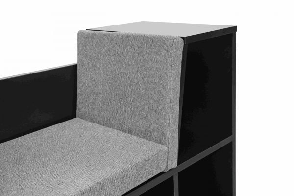 Meuble à chaussures avec coussin d'assise - range chaussures bottes - VDD World