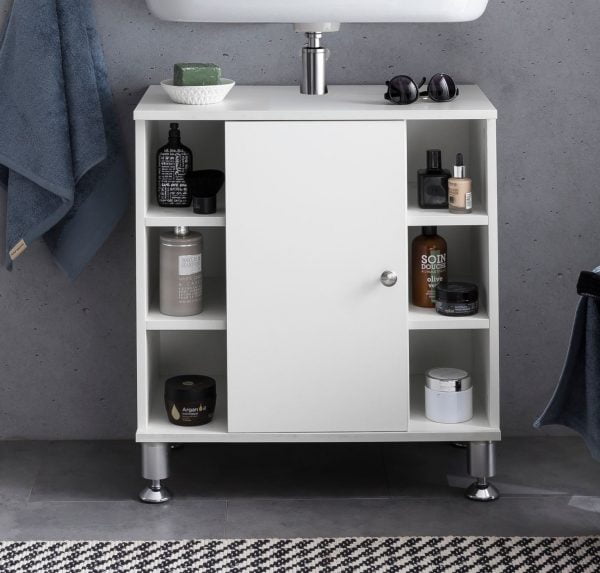 Meuble pour salle de bain meuble vasque Clevaso blanc - VDD World