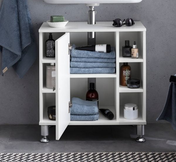 Meuble pour salle de bain meuble vasque Clevaso blanc - VDD World