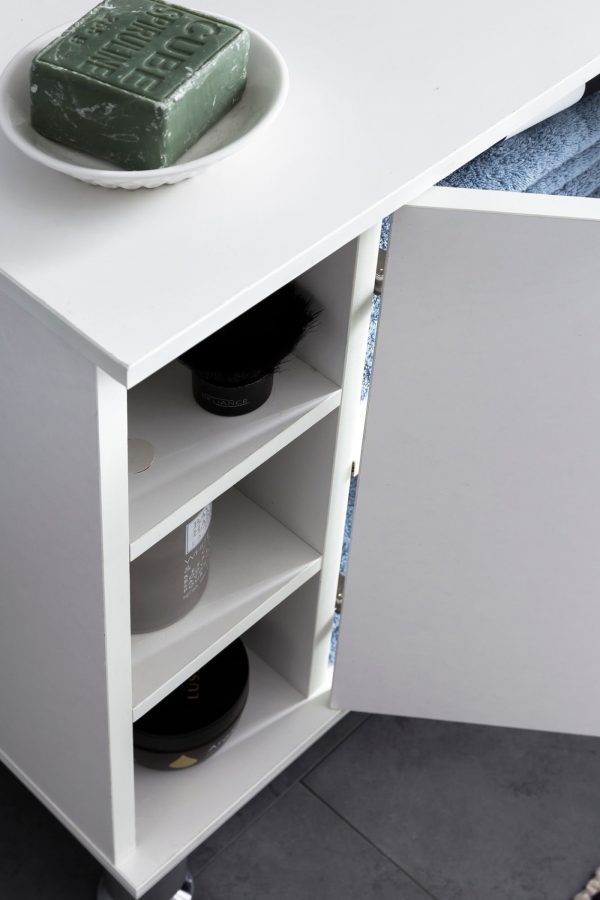Meuble pour salle de bain meuble vasque Clevaso blanc - VDD World