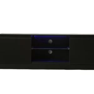 Buffet meuble TV - Meuble TV - 120 cm de large - noir