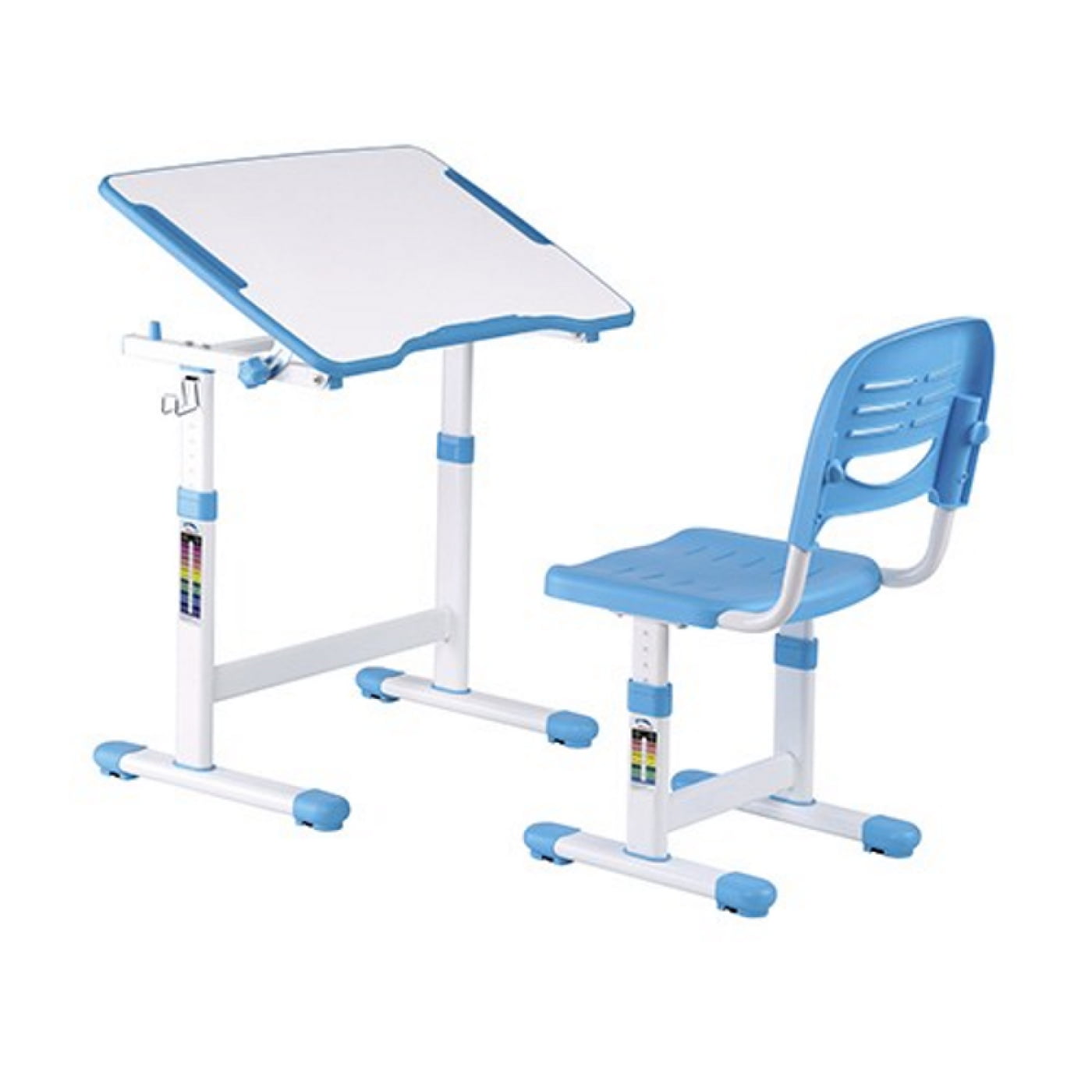 Bureau pour enfants avec chaise de bureau - table à dessin - réglable en hauteur de manière ergonomi - VDD World Bureau pour enfants avec chaise de bureau - table à dessin - réglable en hauteur de manière ergonomi - VDD World