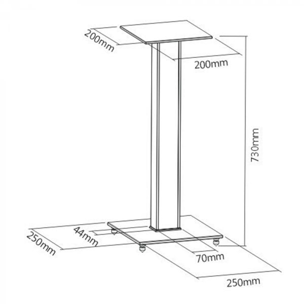 Support d'enceinte universel - support d'enceinte - lot de 2 pièces - VDD World