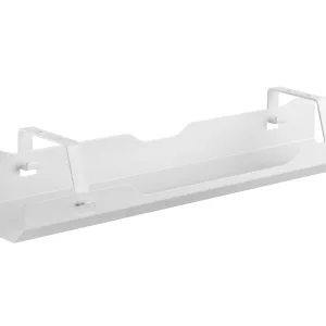 Chemin de câbles pour sous bureau - largeur 60 cm - blanc