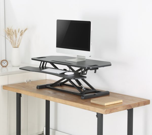 Rehausseur de bureau assis stand de travail - bureau réglable en hauteur - 95 cm de large - VDD World