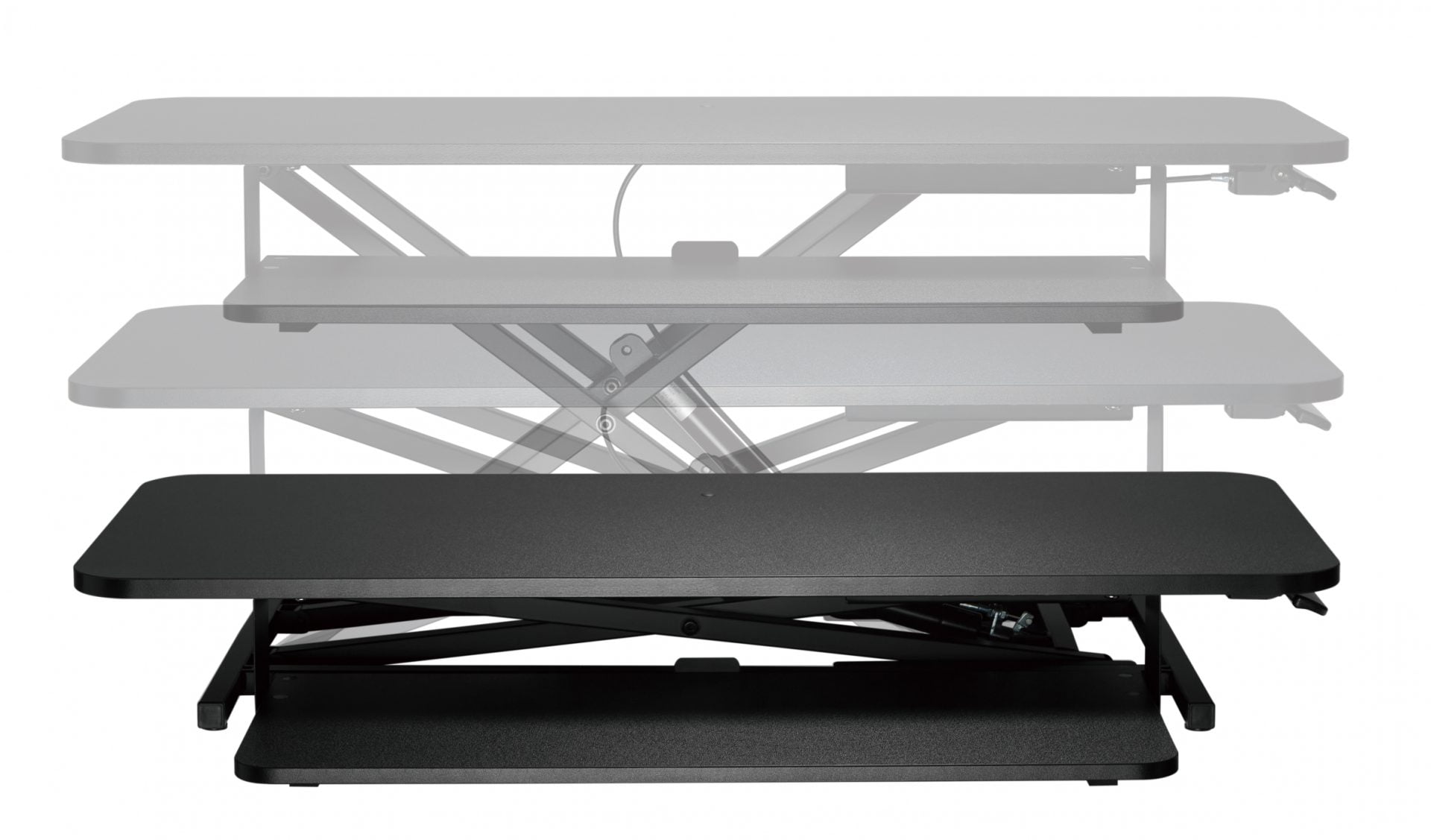 Rehausseur de bureau assis-debout ergonomique - 95 cm de large - VDD World Rehausseur de bureau assis-debout ergonomique - 95 cm de large - VDD World