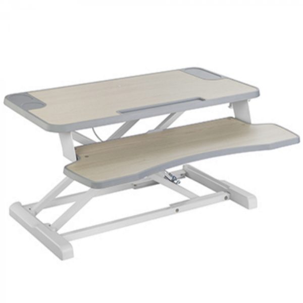 Poste de travail assis-debout sur colonne montante - bureau ergonomique réglable - largeur 80 cm - VDD World