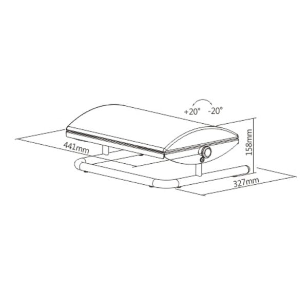 Repose-pieds ergonomiquement inclinable - repose-pieds sous le bureau - VDD World