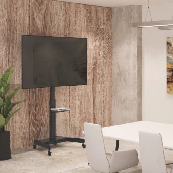 Meuble TV - Base TV - mobile - réglable en hauteur jusqu'à 160 cm - VDD World
