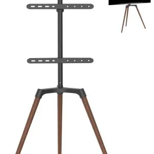 Meuble TV chevalet design studio - rotatif - jusqu'à 65 pouces