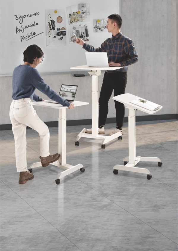 Bureau assis debout table d'ordinateur portable - bureau de présentation - mobile - VDD World