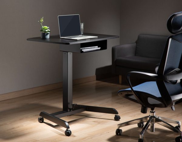 Bureau assis debout table d'ordinateur portable - bureau de présentation - mobile - VDD World
