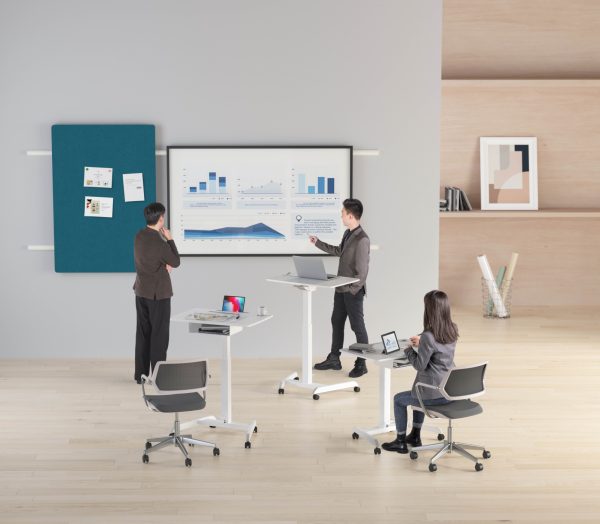 Bureau assis-debout mobile - table pour ordinateur portable - poste de travail mobile - VDD World