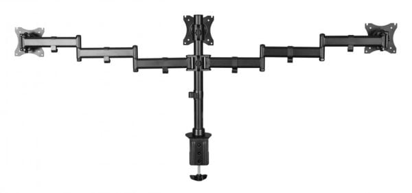 Support moniteur 3 écrans - bras moniteur - écrans jusqu'à 27 pouces - orientable inclinable orienta - VDD World
