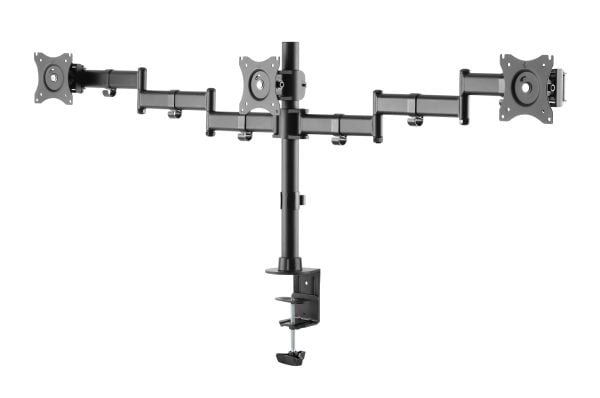 Support moniteur 3 écrans - bras moniteur - écrans jusqu'à 27 pouces - orientable inclinable orienta - VDD World
