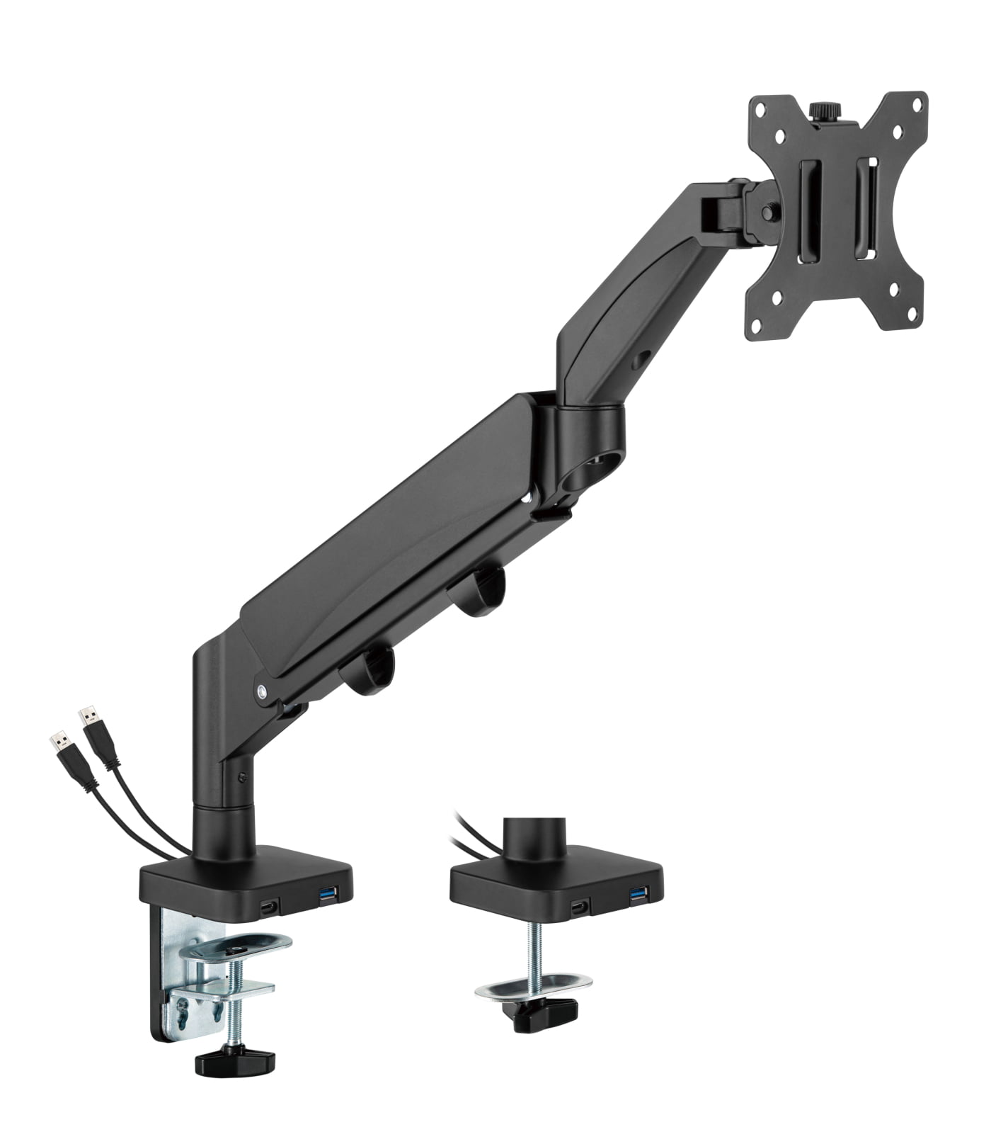 Support de moniteur ressort à gaz - bras de moniteur - usb 3.0 et type c - VDD World Support de moniteur ressort à gaz - bras de moniteur - usb 3.0 et type c - VDD World