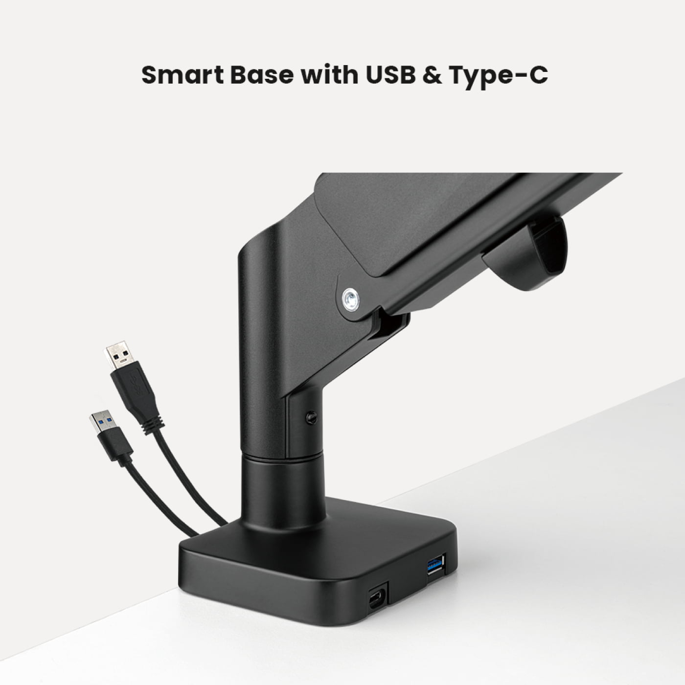 Support de moniteur ressort à gaz - bras de moniteur - usb 3.0 et type c - VDD World Support de moniteur ressort à gaz - bras de moniteur - usb 3.0 et type c - VDD World