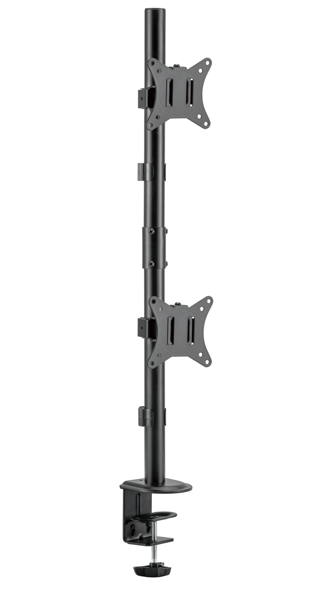 Support de moniteur 2 écrans superposés - bras de moniteur 2 écrans - VDD World Support de moniteur 2 écrans superposés - bras de moniteur 2 écrans - VDD World