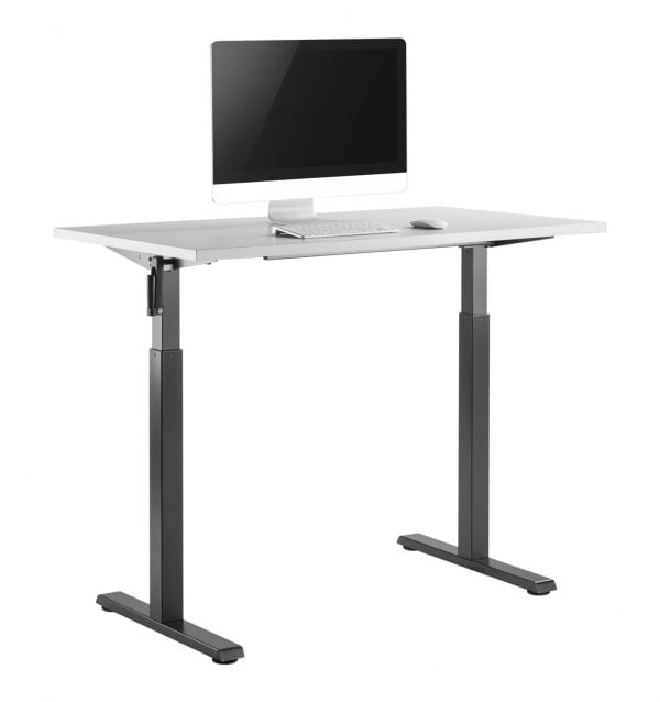 Cadre de bureau assis sur pied - réglable en hauteur - taille du bureau 90 à 140 cm - VDD World