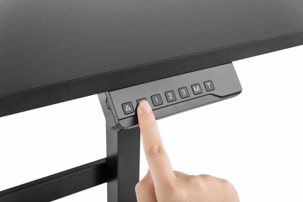 Bureau assis debout réglable électriquement en hauteur - 118 x 58 cm - VDD World