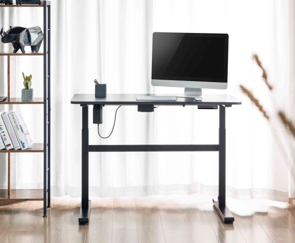 Bureau assis debout réglable électriquement en hauteur - 118 x 58 cm - VDD World