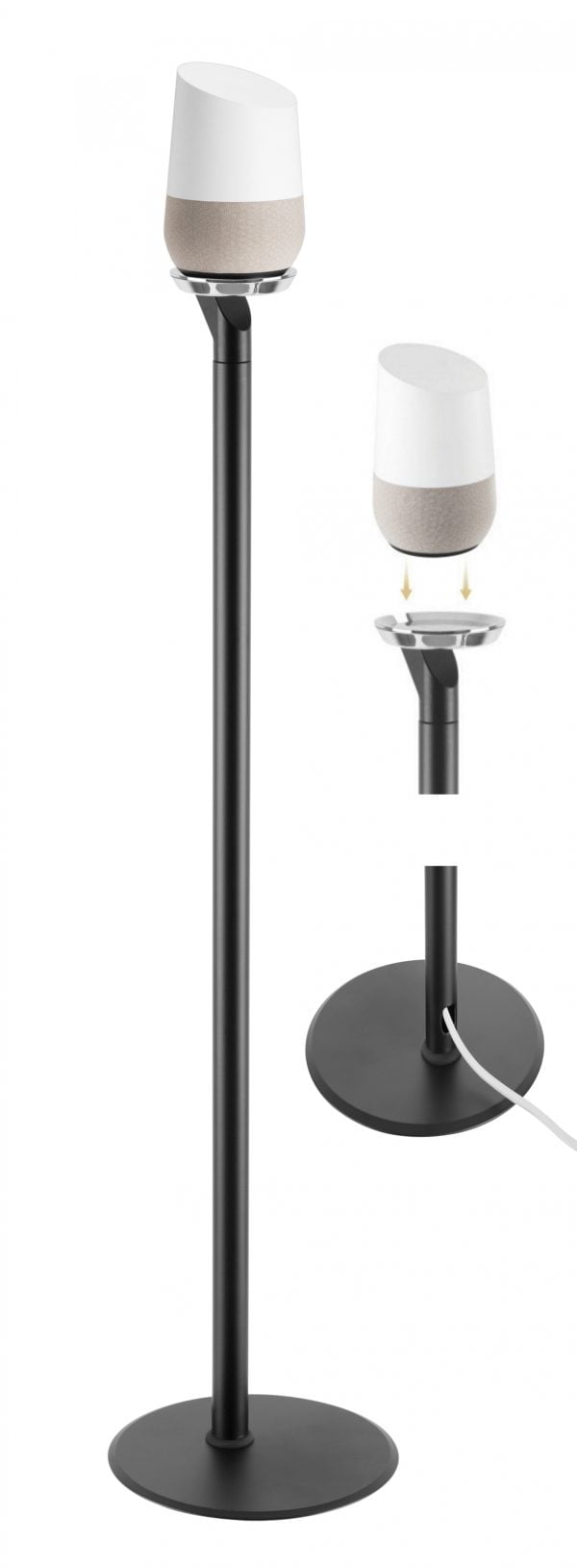 Support de sol support d'enceintes compatible avec Google home - VDD World
