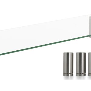 Écran de moniteur en verre aluminium réglable en hauteur
