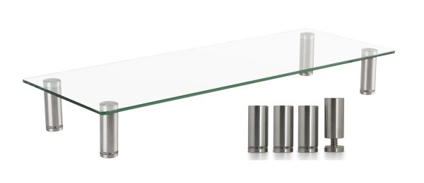 Écran de moniteur en verre aluminium réglable en hauteur - VDD World