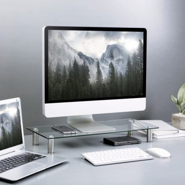 Écran de moniteur en verre aluminium réglable en hauteur - VDD World