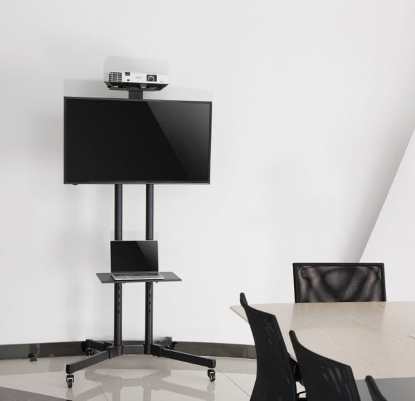 Support pour moniteur TV - mobile - avec support pour appareil photo - réglable en hauteur jusqu'à - VDD World