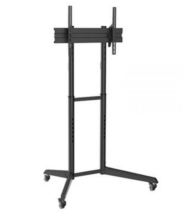 Support standard pour écran TV, mobile - réglable en hauteur et inclinable - 166 cm de hauteur - VDD World