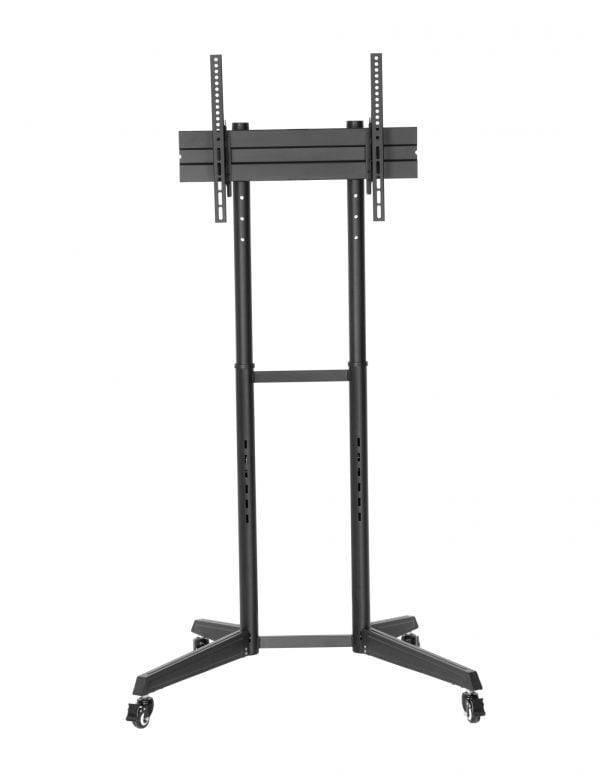 Support standard pour écran TV, mobile - réglable en hauteur et inclinable - 166 cm de hauteur - VDD World