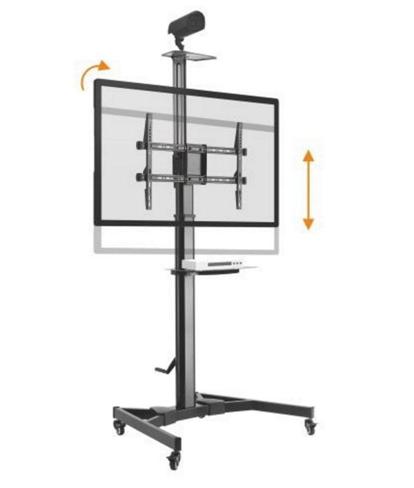 Trépied standard TV premium - mobile - réglable en hauteur - écran orientable inclinable - VDD World