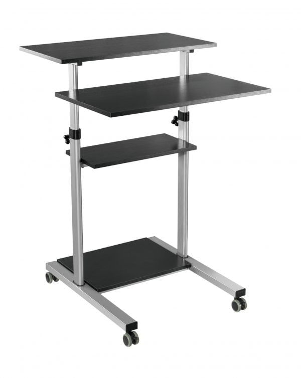 Bureau assis debout table d'ordinateur portable poste de travail - lutrin lutrin - mobile - VDD World