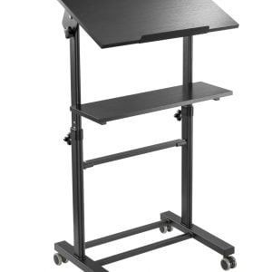 Pupitre lutrin - meuble de présentation - mobile - réglable en hauteur