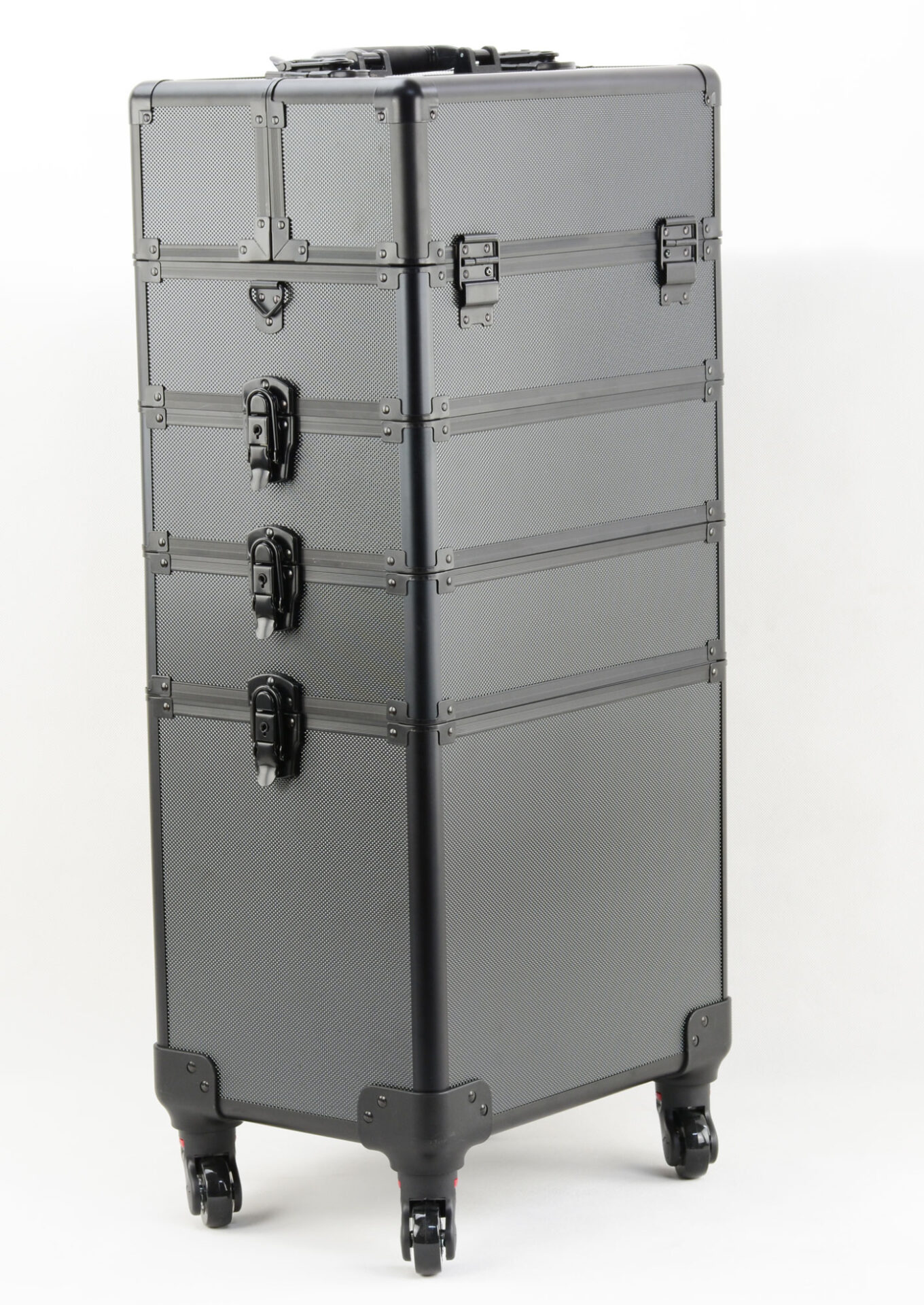 Valise maquillage cosmétique chariot de coiffure trousse de beauté 4 en 1 noir - VDD World Valise maquillage cosmétique chariot de coiffure trousse de beauté 4 en 1 noir - VDD World