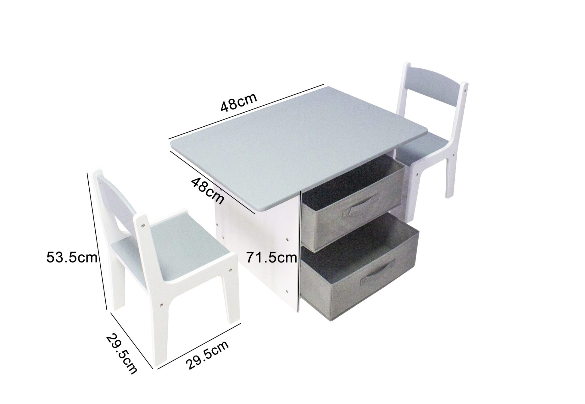 Table pour enfants avec chaises et espace de rangement - VDD World Table pour enfants avec chaises et espace de rangement - VDD World
