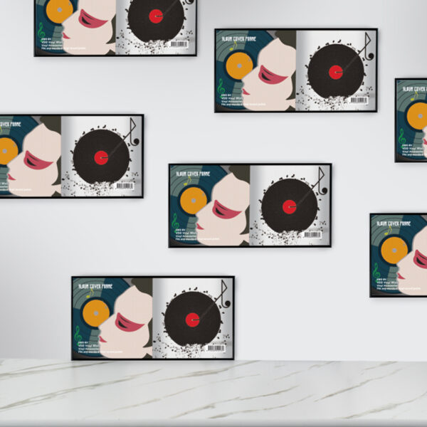 Lp Vinyl plaques changer de liste - cadre lp vinyle LP plaques 12 pouces - cadre pour 2 pièces - VDD World