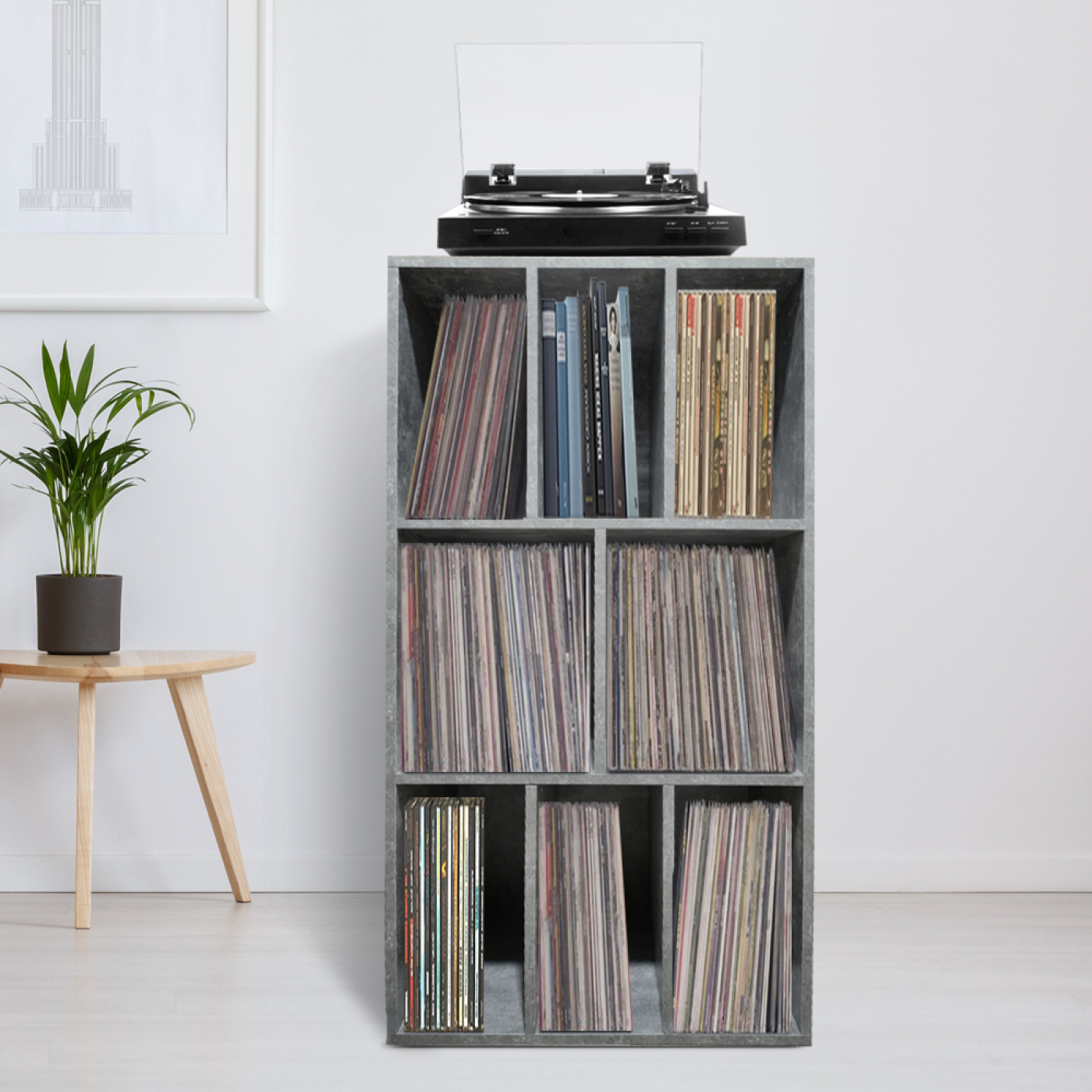 Meuble de rangement pour vinyles LP - meuble à disques - rangement de disques vinyles LP - bibliothè - VDD World Meuble de rangement pour vinyles LP - meuble à disques - rangement de disques vinyles LP - bibliothè - VDD World