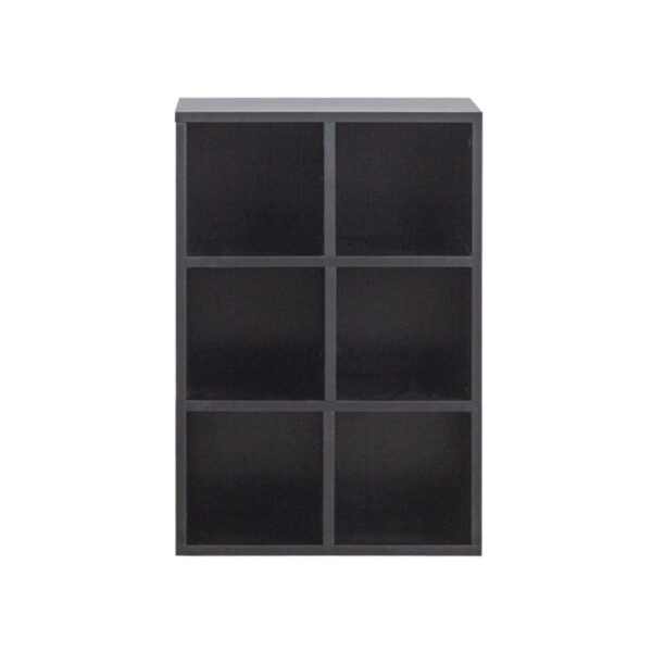 Étagère à compartiments - armoire de rangement - bibliothèque - placard mural - noir - VDD World