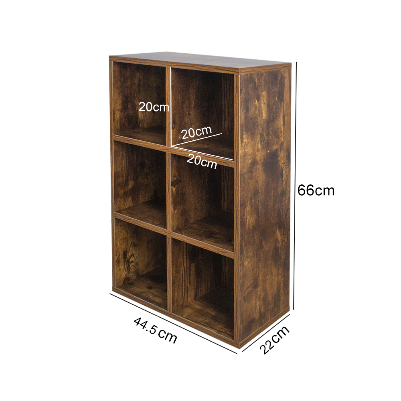 Étagère à compartiments - DVD/CD cabinet - bibliothèque - armoire murale - brun - VDD World Étagère à compartiments - DVD/CD cabinet - bibliothèque - armoire murale - brun - VDD World