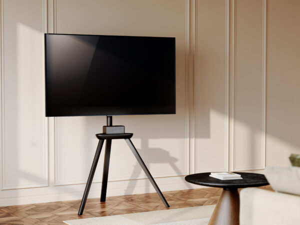 VDD TV Stand - Floor Stand - Studio Tripod - Easel Design - Jusqu'à 65 pouces - Noir - VDD World