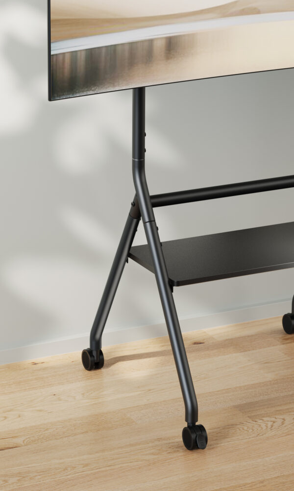 VDD TV Stand - TV Tripod - TV Foot - Monitor Stand - Mobile et réglable en hauteur de 125 à 140 cm - VDD World